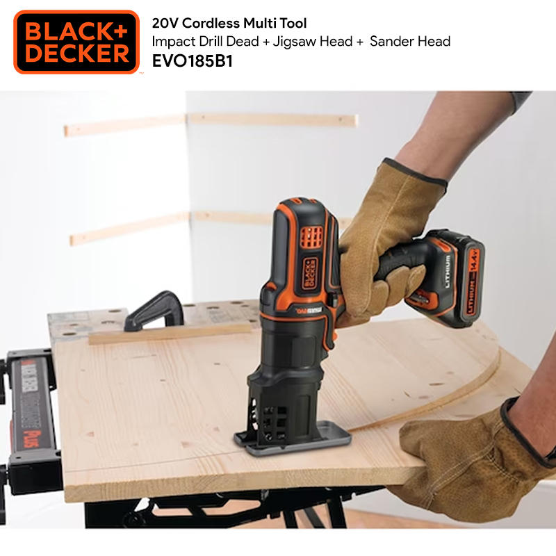 KM Lighting Product Black Decker 20V Cordless 3 in 1 Multi